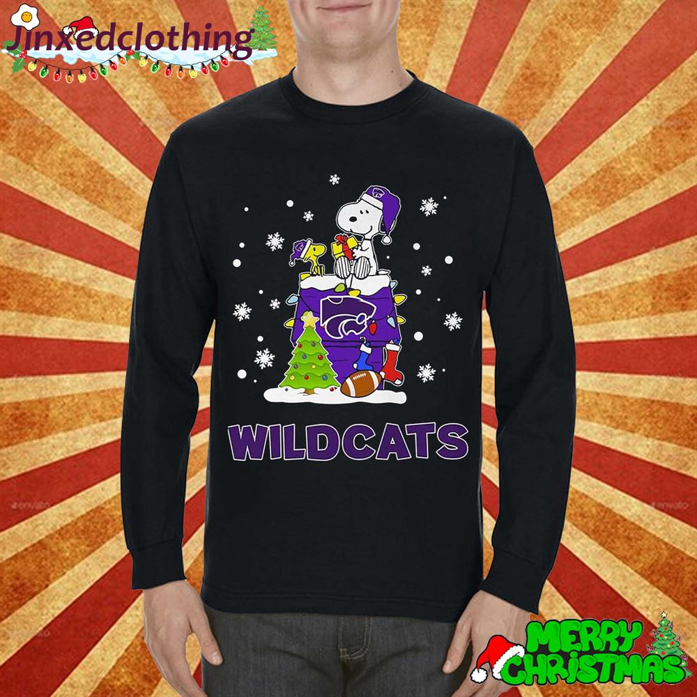 Kansas State Wildcats Snoopy Christmas Shirt 